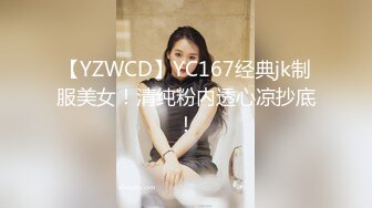 【YZWCD】YC167经典jk制服美女！清纯粉内透心凉抄底！