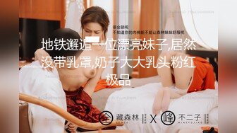 地铁邂逅一位漂亮妹子,居然没带乳罩,奶子大大乳头粉红极品