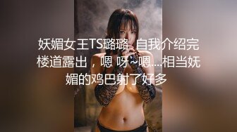 妖媚女王TS璐璐  自我介绍完楼道露出，嗯 呀~嗯....相当妩媚的鸡巴射了好多 