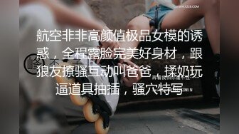 航空非非高颜值极品女模的诱惑，全程露脸完美好身材，跟狼友撩骚互动叫爸爸，揉奶玩逼道具抽插，骚穴特写