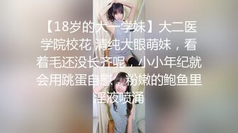 【18岁的大一学妹】大二医学院校花 清纯大眼萌妹，看着毛还没长齐呢，小小年纪就会用跳蛋自慰，粉嫩的鲍鱼里淫液喷涌