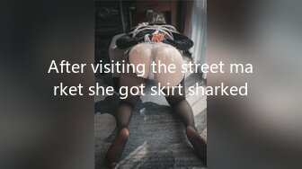 After visiting the street market she got skirt sharked