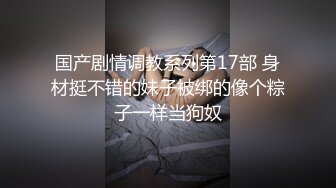 国产剧情调教系列第17部 身材挺不错的妹子被绑的像个粽子一样当狗奴