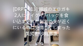 [DRPT-013] 親戚のエロガキ2人にグイグイTバックを食い込まされた刺激で夫が近くにいるのに発情してしまった美尻妻 沙月恵奈