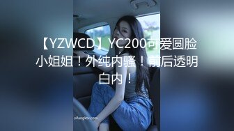 【YZWCD】YC200可爱圆脸小姐姐！外纯内骚！前后透明白内！