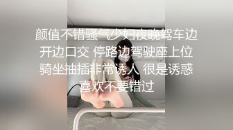 颜值不错骚气少妇夜晚驾车边开边口交 停路边驾驶座上位骑坐抽插非常诱人 很是诱惑喜欢不要错过