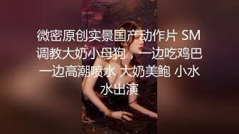 微密原创实景国产动作片 SM调教大奶小母狗，一边吃鸡巴一边高潮喷水 大奶美鲍 小水水出演